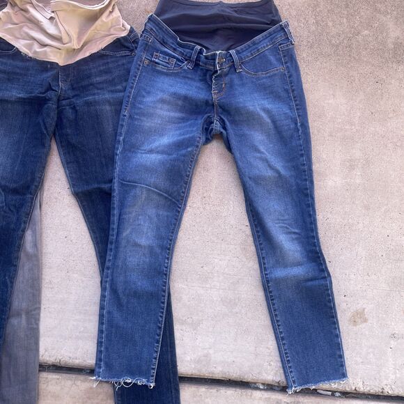 Lot of 4 Maternity items Pants Jeans Shorts Super Cute H&M C of H Old Navy Sz 4 - Picture 5 of 16